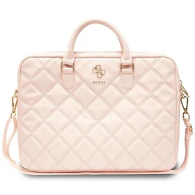 Guess Quilted 4G soma 16" klēpjdatoram - rozā