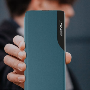 Viedtālruņa apvalks Samsung Galaxy A72 4G oranžs ar statīvu, Eco Leather View Case