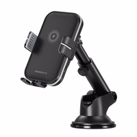 XO car holder WX027 with wireless inductive charger black 15W with suction cup