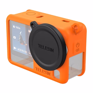 Telesin silikona aizsargvāciņš DJI Osmo Action 6 (oranžs)