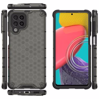 Šūnveida apvalks bruņots pārklājums ar gēla rāmi Samsung Galaxy M53 5G Melns