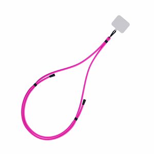 3mk EasyClip tālruņa aukliņa, rozā (melnas krāsas furnitūra)