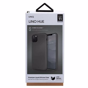 Uniq Lino Hue viedtālruņa apvalks iPhone 11 Pro Max - pelēks