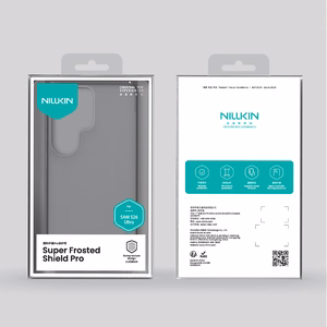 Nillkin Super Frosted Shield Pro magnētiskais MagSafe saderīgs maciņš priekš Samsung Galaxy S26 caurspīdīgi melns