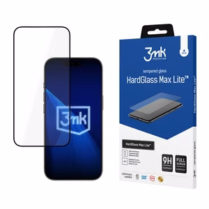 3mk HardGlass Max Lite Black rūdītais stikls iPhone 17 Pro
