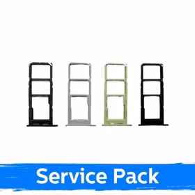 Samsung A146 A14 SIM Card Tray / Melns / (Service Pack)