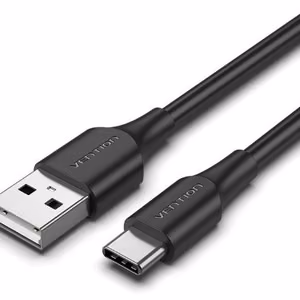 Kabelis USB-C uz USB 2.0 1m melns Vention