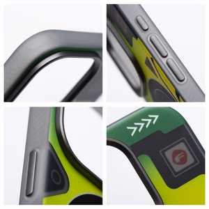 Viedtālruņa apvalks FORCELL F-PROTECT ar dubultu slāņu 4D tehnoloģiju, militārais kritiena tests, saderīgs ar MagSafe, SAMSUNG S25 ULTRA, cyber zaļš