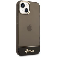 Guess GUHCP14MHGCOK iPhone 14 Plus 6.7 "melns/melns cietais apvalks Translucent