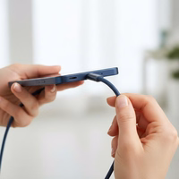 Cable USB C to USB C Forcell F-Energy QC4.0 PD 5A 100W Cafule Color 1,2 m ACYH23 dark blue