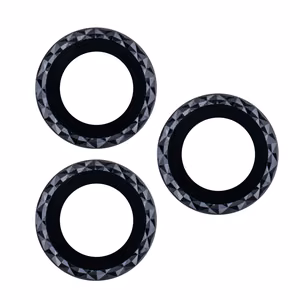 Briļļu komplekts iPhone 12 Pro 6,1" melns rombs (3 gab.)