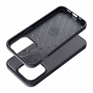 Viedtālruņa apvalks CARBON PREMIUM IPHONE 15 Pro melns