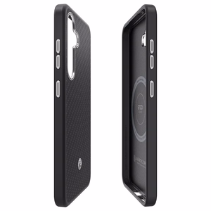 Samsung Enzo Aramid vāciņš Samsung Galaxy S25, melns-sudraba