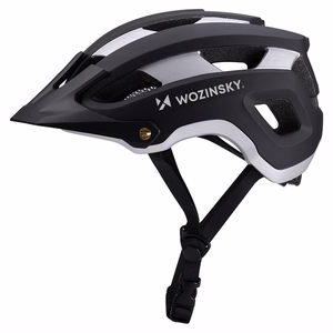 Wozinsky MTB velosipēda ķivere ar noņemamu nagu, viegla L - melns un sudrabs