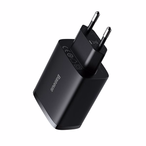 Baseus Compact Wall Charger - 3xUSB - 17W (CCXJ020101) black