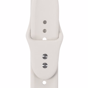 Ремешок Crong Liquid из жидкого силикона для Apple Watch 38/40/41/42 мм, каменно-бежевый