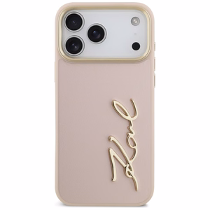 Karl Lagerfeld Karl Script Logo apvalks iPhone 17 Pro Max - rozā