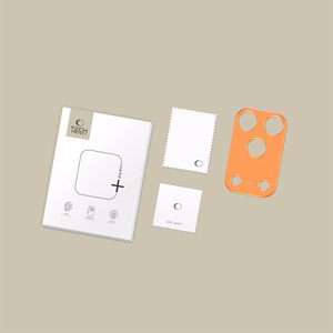 Tech-Protect Camalloy Fit+ kameras vāciņš iPhone 17 Pro Max - oranžs