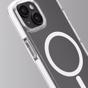 Puro Lite Mag Pro magnētiskais silikona viedtālruņa apvalks iPhone 15 - caurspīdīgs