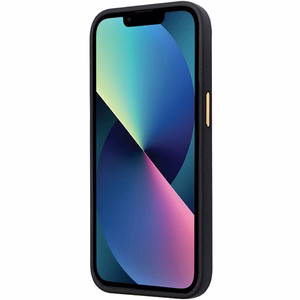 Guess GUHCP13LM4DGPK viedtālruņa apvalks iPhone 13 Pro / 13 – melns Silikona Logo Strass 4G