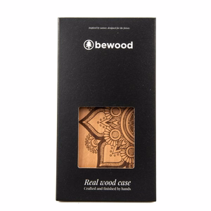 Bewood Mandala Apple Tree Koka viedtālruņa apvalks iPhone 14 Plus - Gaiši brūns