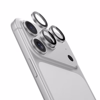 Benks rūdīts stikls DR Sapphire Lens Protector kamerai iPhone 17 Pro/17 Pro Max (3 lēcas) sudraba