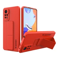 Wozinsky Kickstand Case silikona viedtālruņa apvalks ar statīvu Xiaomi Redmi Note 11 Pro sarkans
