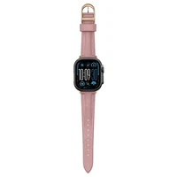 AmazingThing Klasiskā ādas dirželis Apple Watch 45/46/49 mm - rozā