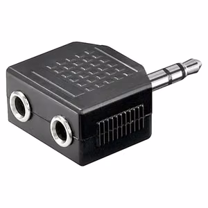 Goobay 11104 – 3.5 mm AUX austiņu sadalītājs, 1 uz 2