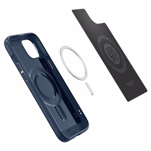 Spigen Mag Armor viedtālruņa apvalks ar MagSafe iPhone 15 Plus - zils