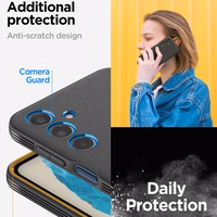 Spigen Essential SandBlast viedtālruņa apvalks Samsung Galaxy M35 5G - melns