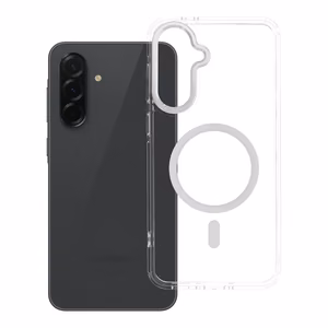 Maciņš Samsung A36 Frame Clear Hybrid Mag Cover, saderīgs ar MagSafe, caurspīdīgs