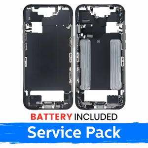 Apple iPhone Air vidējā rāmja korpuss + baterija / Kosmosa melns / (Servisa iepakojums)