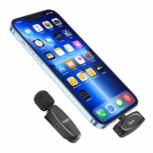 Mikrofons Hoco L15 Lightning melns