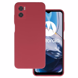 Silicone Lite Case for Motorola Moto E22/E22i burgundy