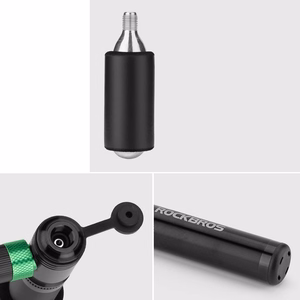 Rockbros HQ-75D-CO2 manuāls alumīnija CO2 pumpis – krāsa: melna