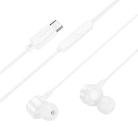 Austiņas Borofone BM94 USB-C baltas