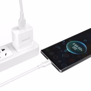 Dudao L2SM USB-A / micro USB 6A kabelis 1.2 m - balts