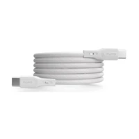 Puro magnētiskais USB-C - USB-C 60W USB 3.2 (20 Gbps) 1m magnētiskais kabelis - balts