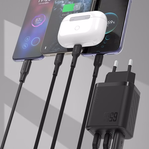 Dudao A29C 65W GaN sienas lādētājs + USB-C kabelis - melns