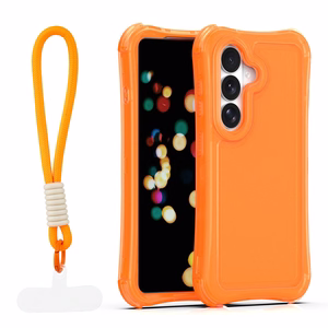 Safepop maciņš ar siksniņu priekš Samsung Galaxy S26 Plus oranžs