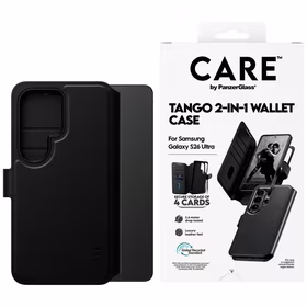 CARE by PanzerGlass Tango 2in1 Wallet Case for Samsung Galaxy S26 Ultra - Black