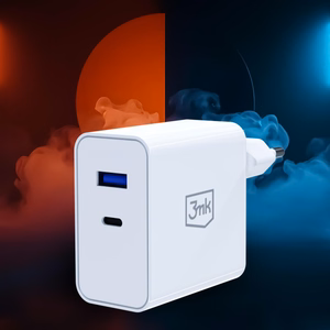 3mk FlowPower 45W 1A1C PD3.0 QC4+ sienas lādētājs - balts