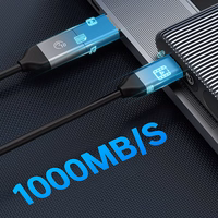 Orico AM2C3-2N divu disku ietvars diviem M.2 NVME USB-C 3.2 10Gb/s diskiem - pelēks