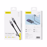 FONENG kabelis X112 USB-C - Lightning PD 27W 1M melns