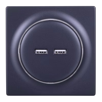 Fibaro FGWU-021-8 socket-outlet 2x USB melns