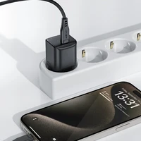 Acefast A73 Mini PD 20W GaN USB-C sienas lādētājs - melns