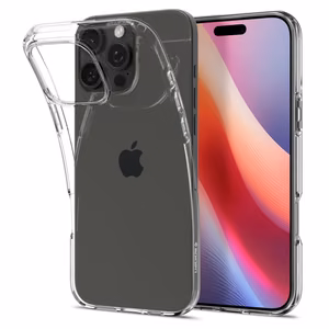 Spigen Liquid Crystal viedtālruņa apvalks iPhone 16 Pro - caurspīdīgs