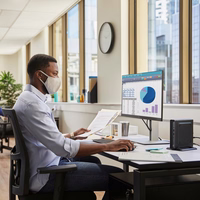 HP Pro Mini 400 G9 Desktop PC Intel® Core™ i5 16 GB DDR5-SDRAM Windows 11 Pro Mini PC melns