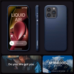 SPIGEN case LIQUID AIR for IPHONE 15 Pro Max navy blue